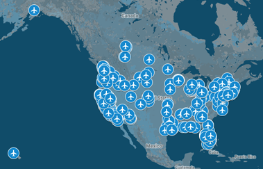 Growing Network of Airports